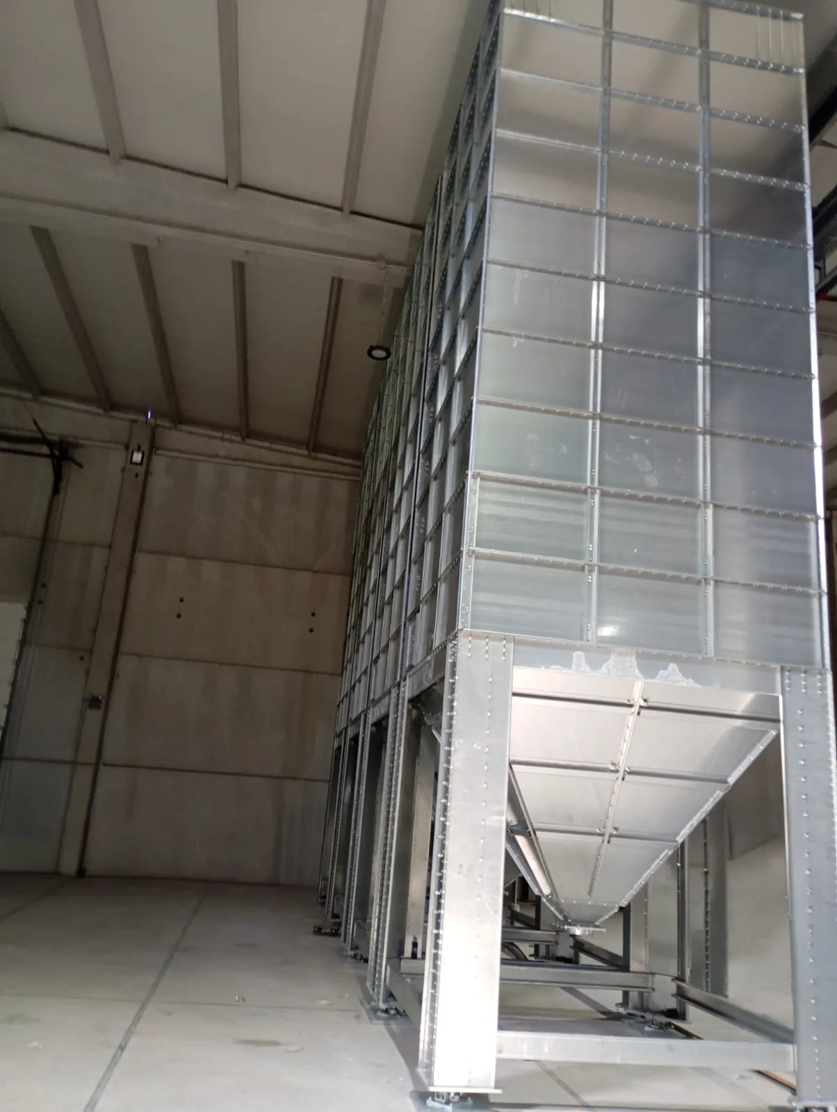 Loadcell'li modüler depolama silosu